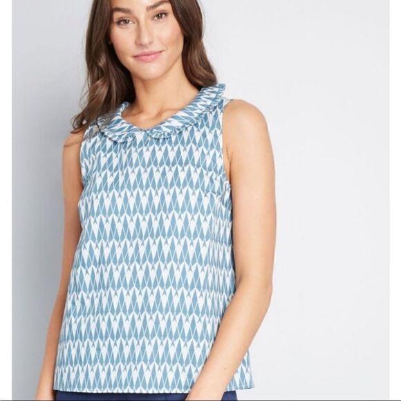 Modcloth Peter Pan Collar Tank - Picture 1 of 9